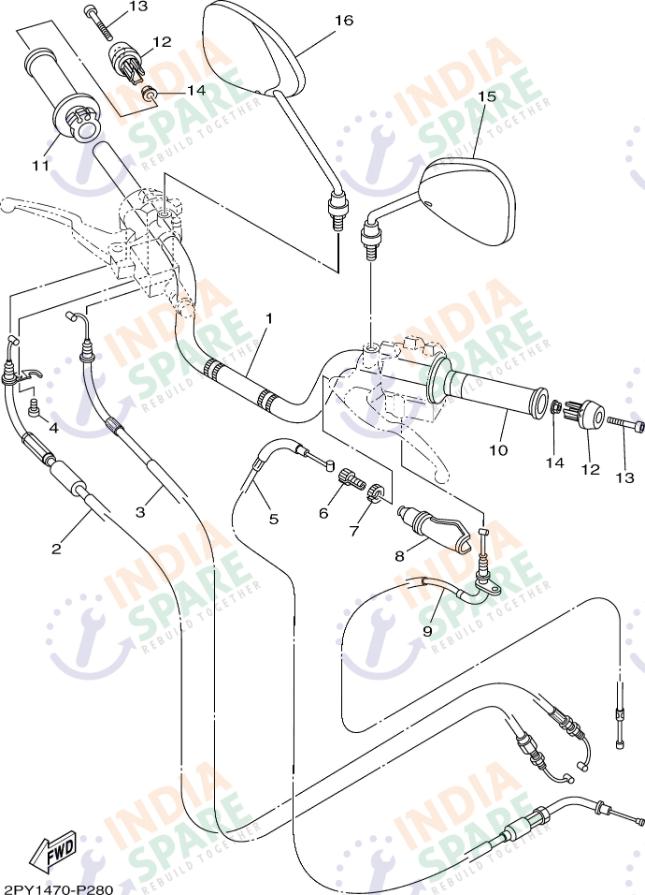 STEERING HANDLE & CABLE